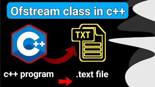 Fstream class in c  How to write program data into File  cpp programing coding [upl. by Malkin]