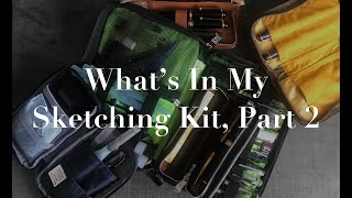 Whats In My Sketching Kit Part 2 [upl. by Yddeg]