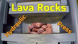 Crushing Lava Rocks with Hydraulic Press [upl. by Liu]