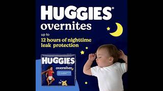 Huggies Size 3 Overnites Baby Diapers Overnight Diapers Size 3 1628 lbs 132 Ct 2 Packs of 66 [upl. by Dedie]