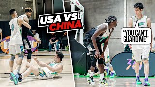 USA vs CHINA EPIC Streetball Game GOT HEATED  Ballislife vs 361 [upl. by Enileme]