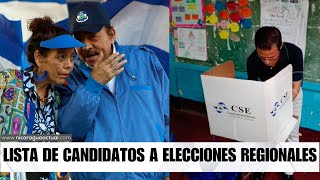 Orteguismo publica en la Gaceta lista de candidatos a votaciones regionales proceso irregular [upl. by Egnalos]