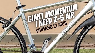 Giant Momentum iNeed Z 5 Air Hybrid Bicycle Shimano Claris Walk Around [upl. by Adahsar]