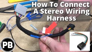 Stereo Wiring Harness Explained How to assemble one yourself [upl. by Ayetal]