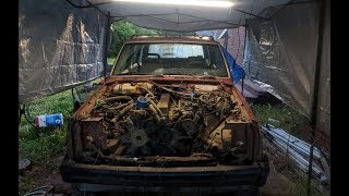 1990 Jeep Cherokee XJ Engine Swap  Renix to 96 HO Block  Part 1 [upl. by Bain]