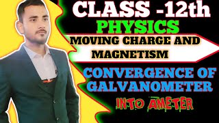 Class 12 physics Chapter 4  moving charge and magnetism convergence of galvanometer  CBSE [upl. by Behl]