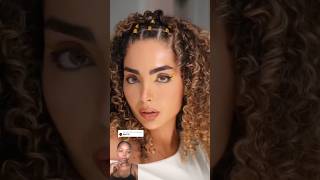 Peinado para cabello rizado 👩‍🦱 shortvideo hairstyle hair shotrs curlyhairtutorial tips [upl. by Gitt]