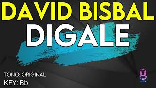 David Bisbal  Dígale  Karaoke Instrumental [upl. by Trude317]