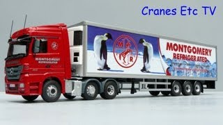 Corgi MercedesBenz Actros Refrigerated Trailer Montgomery by Cranes Etc TV [upl. by Joycelin]