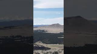 View from the top of Capulin Volcano National Monument in Northeast New Mexico with Rocky Mountains [upl. by Heywood]