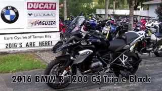 2016 BMW R 1200 GS Triple Black at Euro Cycles of Tampa Bay [upl. by Yotal858]