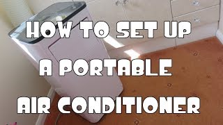 How To Set up a Portable Air Conditioner and Easy Installation [upl. by Kluge]