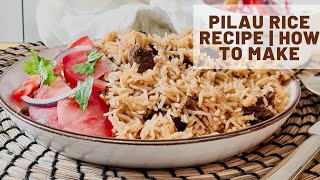 East African Swahili Pilau Rice Recipe  How to Make [upl. by Merrie]