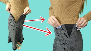 A useful tip how to upsize a skirt the waist easily [upl. by Ainahtan]