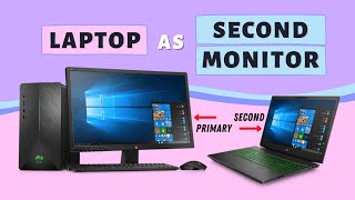 How to Use Laptop as a Second Monitor on Windows 1011 [upl. by Ivar]