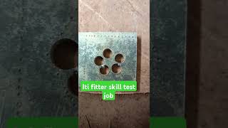 Barc fitter skill test 2024 how to chain drilling drill machine barc skill test iti hexagon job [upl. by Elamaj]