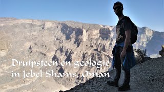 Druipsteen en geologie in Jebel Shams Oman [upl. by Ennirroc]