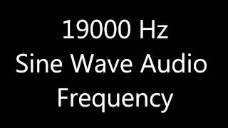 19000 Hz 19 kHz Sine Wave Sound Frequency Tone [upl. by Doreen]