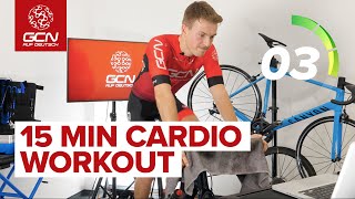 15 Min Cardio Workout für Zuhause  Indoor Radfahren [upl. by Ytinav118]