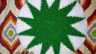 How to Knit a Two Color ThalposhMatDesign2Hindi [upl. by Barde545]