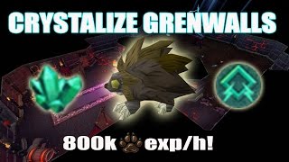 Runescape 3 Updated Crystallize Grenwalls Guide  800k Hunter EXPh [upl. by Arotak425]