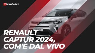 Renault Captur 2024 anteprima  Comè dal vivo più tech e cè il MildHybrid [upl. by Jocko]