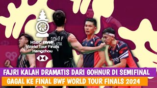 Belum Beruntung FajarRian Kalah Dramatis dari GohNur di Semifinal BWF World Tour Finals 2024 [upl. by Alderson579]