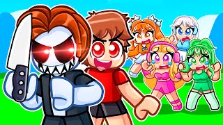 Using FAKE MURDERER Hacks In Roblox MM2 With MY CRAZY FAN GIRLS [upl. by Penelope]