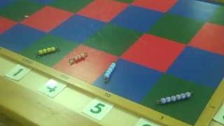 Montessori Checker Board Lesson [upl. by Aydin]