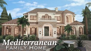 Bloxburg Mediterranean Family Home  Roblox Bloxburg  Speedbuild [upl. by Susie]