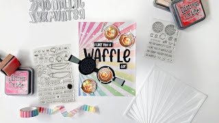 A Waffle Lot Interactive Card with Lawn Fawn [upl. by Farhi373]