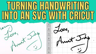 Uploading handwriting to Cricut Design Space [upl. by Schreck]