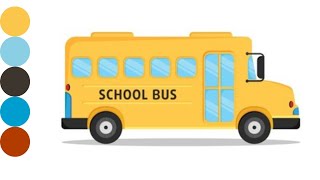 How to draw a school bus easy school bus drawing step by step drawing Areeshas Arts [upl. by Gibrian]