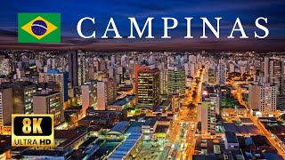 ▶️ CAMPINAS SP Brazil 🇧🇷  8K ULTRA HD  by Drone Footage [upl. by Aicirtal13]