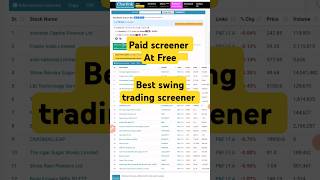 CHARTINK SCREENER FOR SWING TRADING  INTRADAY TRADING STRATEGY  SCREENER FOR INTRADAY  shorts [upl. by Assenar]