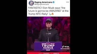 Elon Musk at Madison Square Trump2024 MadisonSquare [upl. by Georgi]