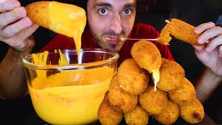 ASMR CHEESE STUFFED CORNDOGS mukbang 먹방 shorts [upl. by Nivlen]