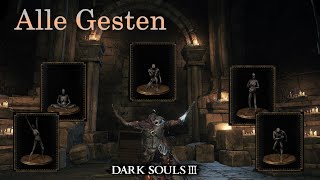 Alle Gesten  Meister der Ausdrücke  Errungenschaft  Dark Souls 3 [upl. by Brnaby985]