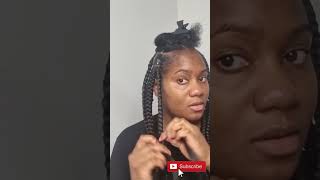 DIY Large knotless braids  the end result is shocking 😲 [upl. by Maiah750]