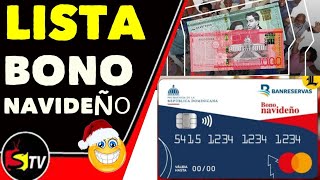 LISTADO OFICIAL DEL BONO NAVIDEÑO 2024 [upl. by Macmullin]