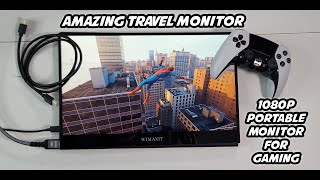 A Portable 1080p Travel Monitor for Gaming  WIMAXIT 156 Touch Screen Portable Monitor [upl. by Niddala]