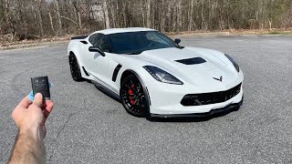 LAST YEAR Chevrolet Corvette C7 Z06 Start Up Exhaust Test Drive Walkaround POV and Review [upl. by Abisia]