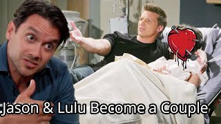 Dante sees the bedside kiss scene Jason amp Lulu become a couple General Hospital Spoilers [upl. by Airetahs]