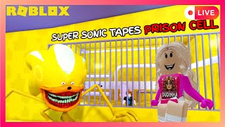 Super Sonic Tapes Barry Prison Run Obby  Roblox Live Stream [upl. by Rumilly]