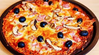 PIZZA SIN GLUTEN CON HARINA DE GARBANZOS  UnaChefenlaCocina [upl. by Phonsa]