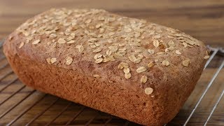 Easy Oatmeal Bread Recipe  How to Make Oatmeal Bread [upl. by Lehcor]