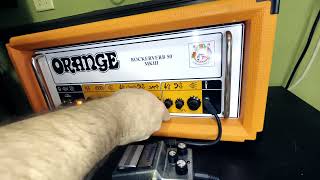 Orange Rockerverb 50 MK III Dirty Channel Demo NO TALKING Austrian Audio OD5 [upl. by Oehsen]