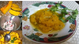 Mauritian Cuisine 🎃Sauteed Pumpkin  Giraumon cuit à létouffé  Touffé Giraumon Mauricien [upl. by Natsirk]