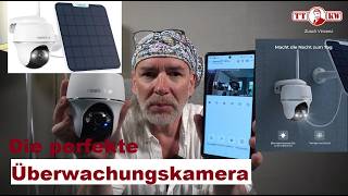 Die perfekte 4K Solar Überwachungskamera für Dein HausWohnung KI Wifi WLAN Nachtsicht Kamera [upl. by Akirderf]