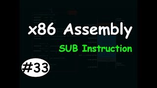 x86 Assembly 33  SUB Instruction 1 [upl. by Ecaroh]